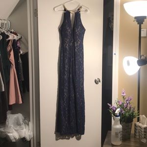 Navy Blue Prom Dress